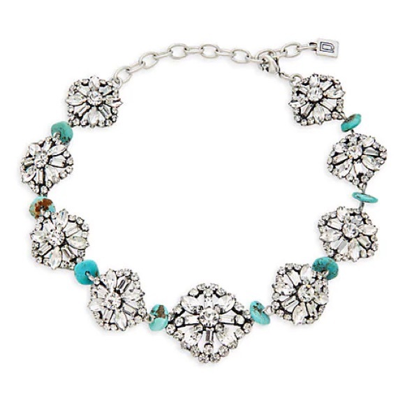 DANNIJO Jewelry - Dannijo Swarovski  Turquoise Necklace
